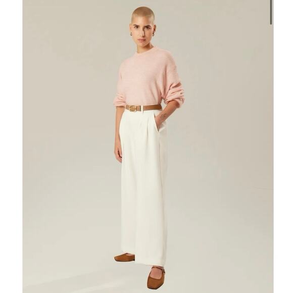 Toulair Pants - Toulair No.1 / the Vritti Trouser White Relaxed Trouser Womens size 29